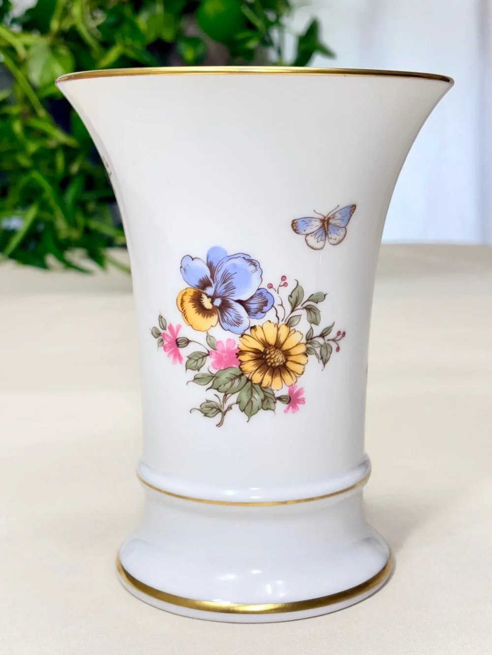 Vintage Schumann Arzberg West Germany Flared Floral Porcelain Vase 1155/18